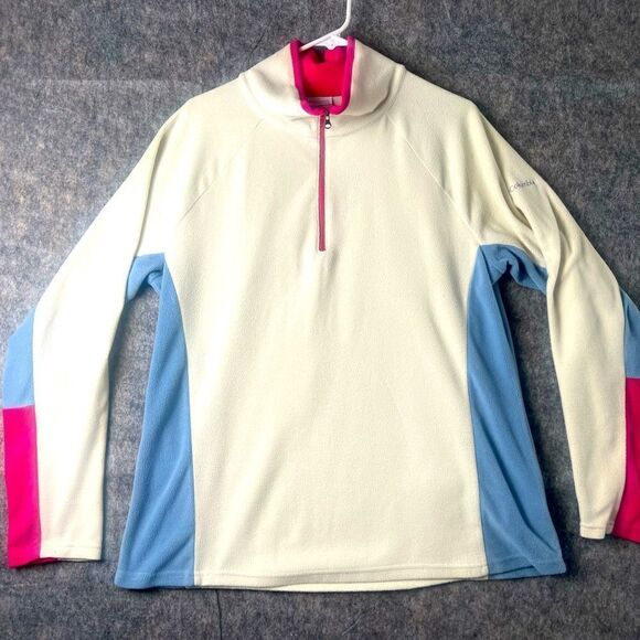 Columbia Women's XL Glacial IV Half Zip Fleece Sweatshirt Classic Fit - Picture 1 of 8